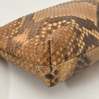 Sienna Tassel Python Clutch Brown