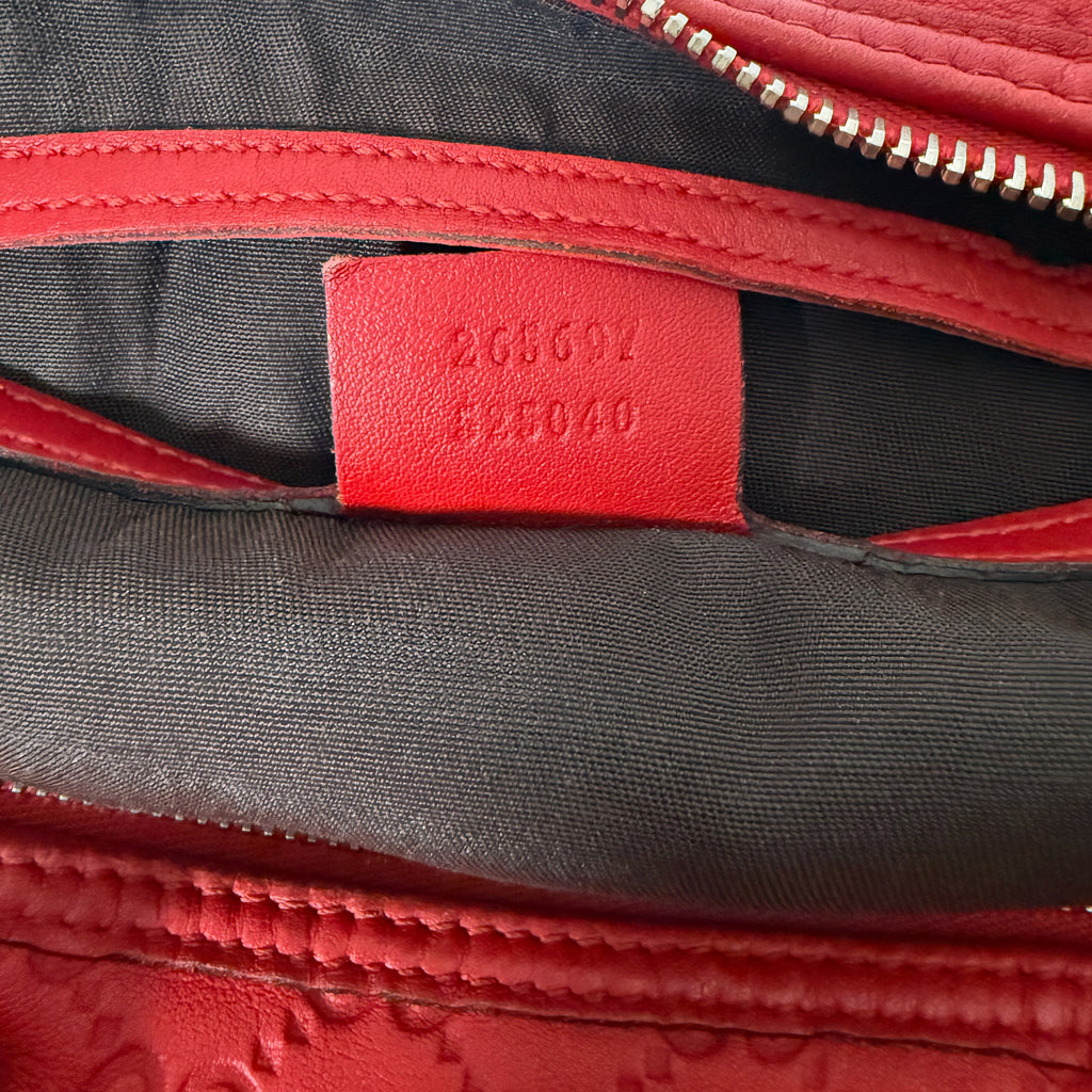 Joy Boston Bag GG Monogram Red