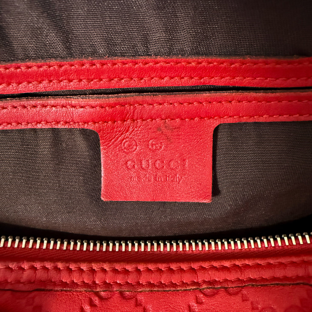 Joy Boston Bag GG Monogram Red