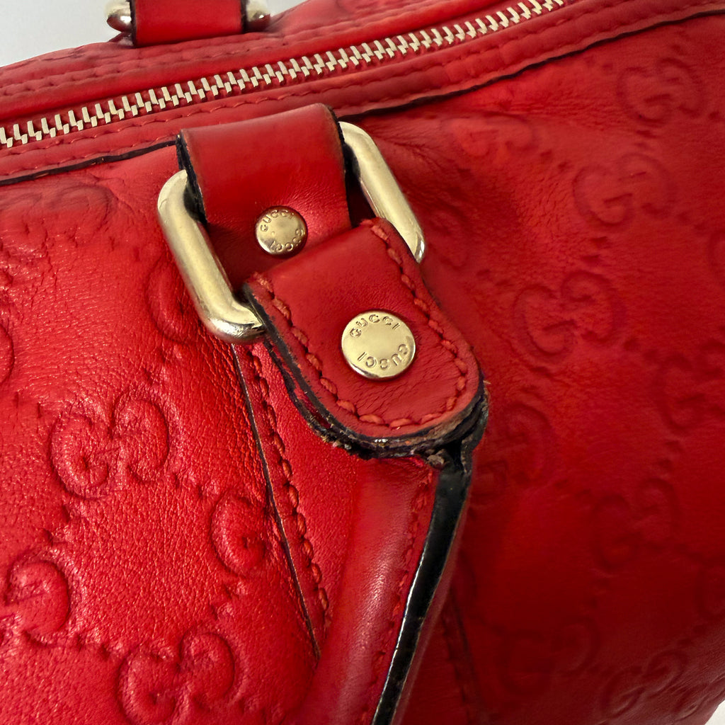 Joy Boston Bag GG Monogram Red