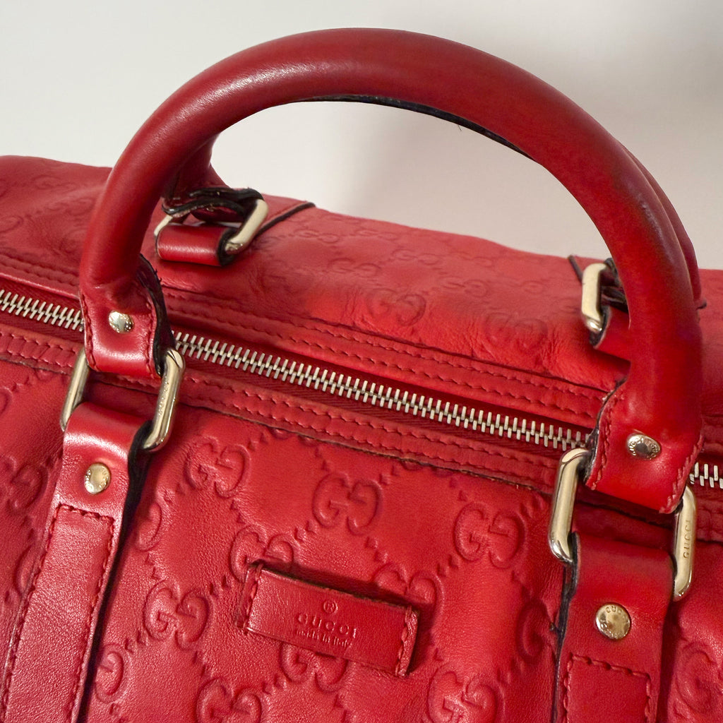 Joy Boston Bag GG Monogram Red