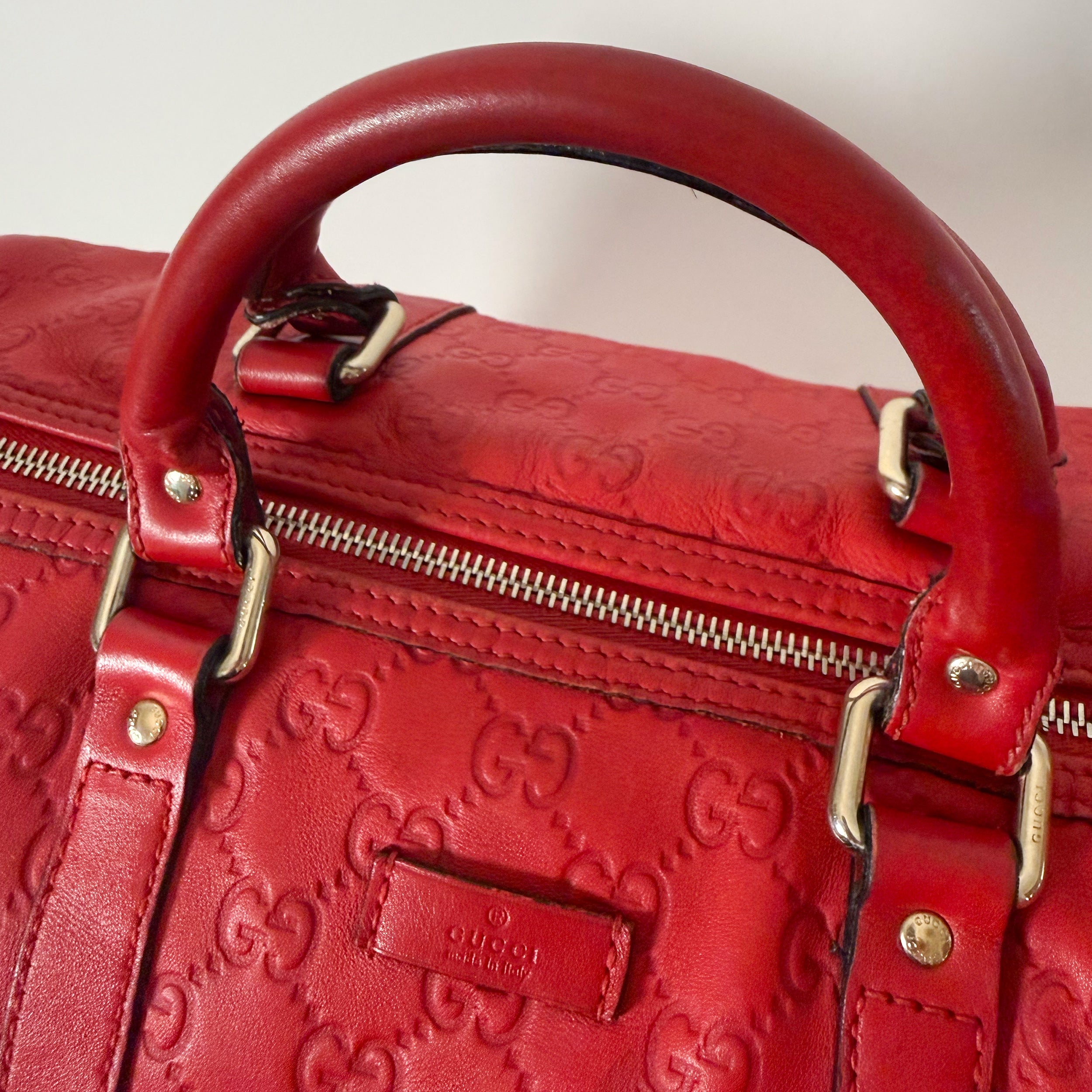 Joy Boston Bag GG Monogram Red