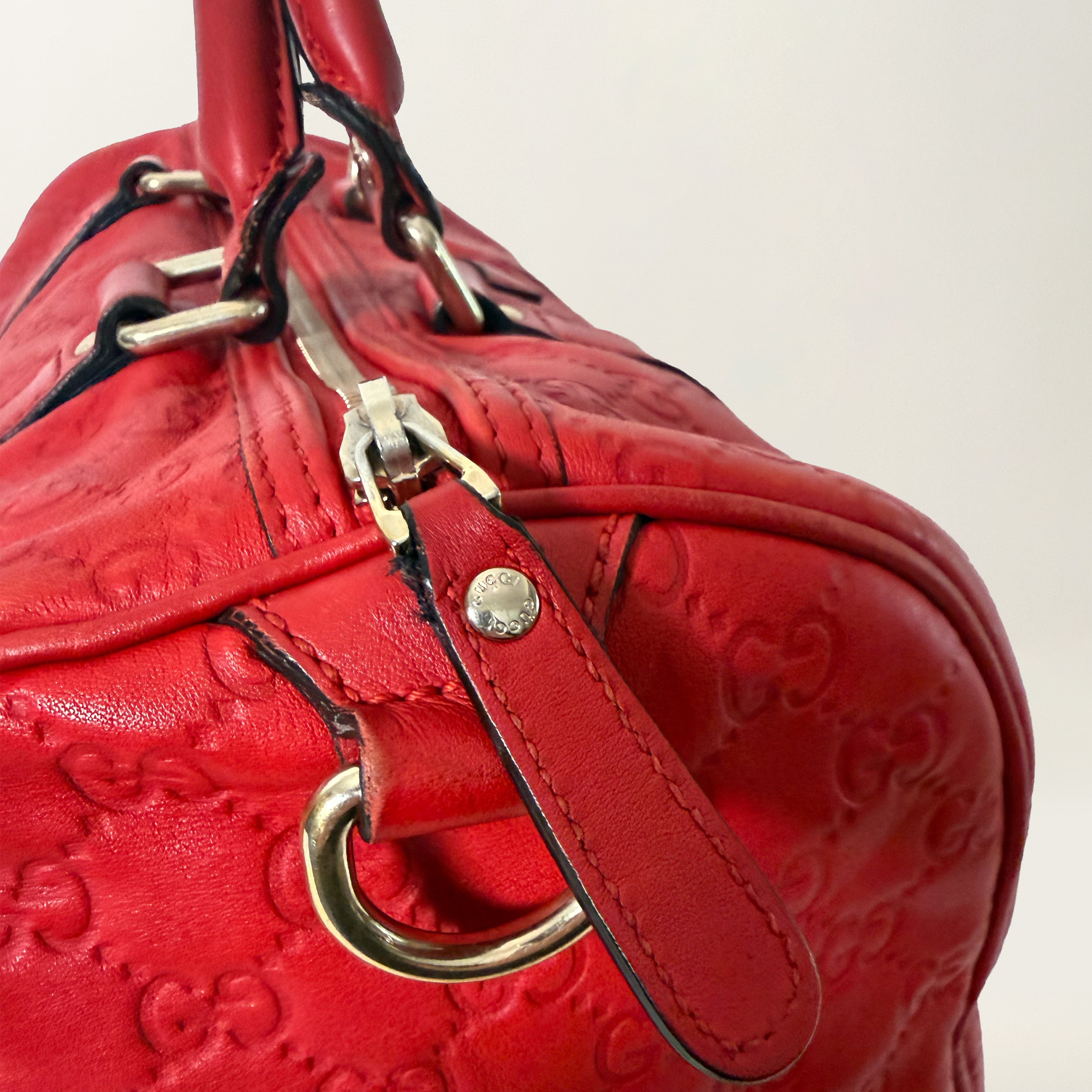 Joy Boston Bag GG Monogram Red