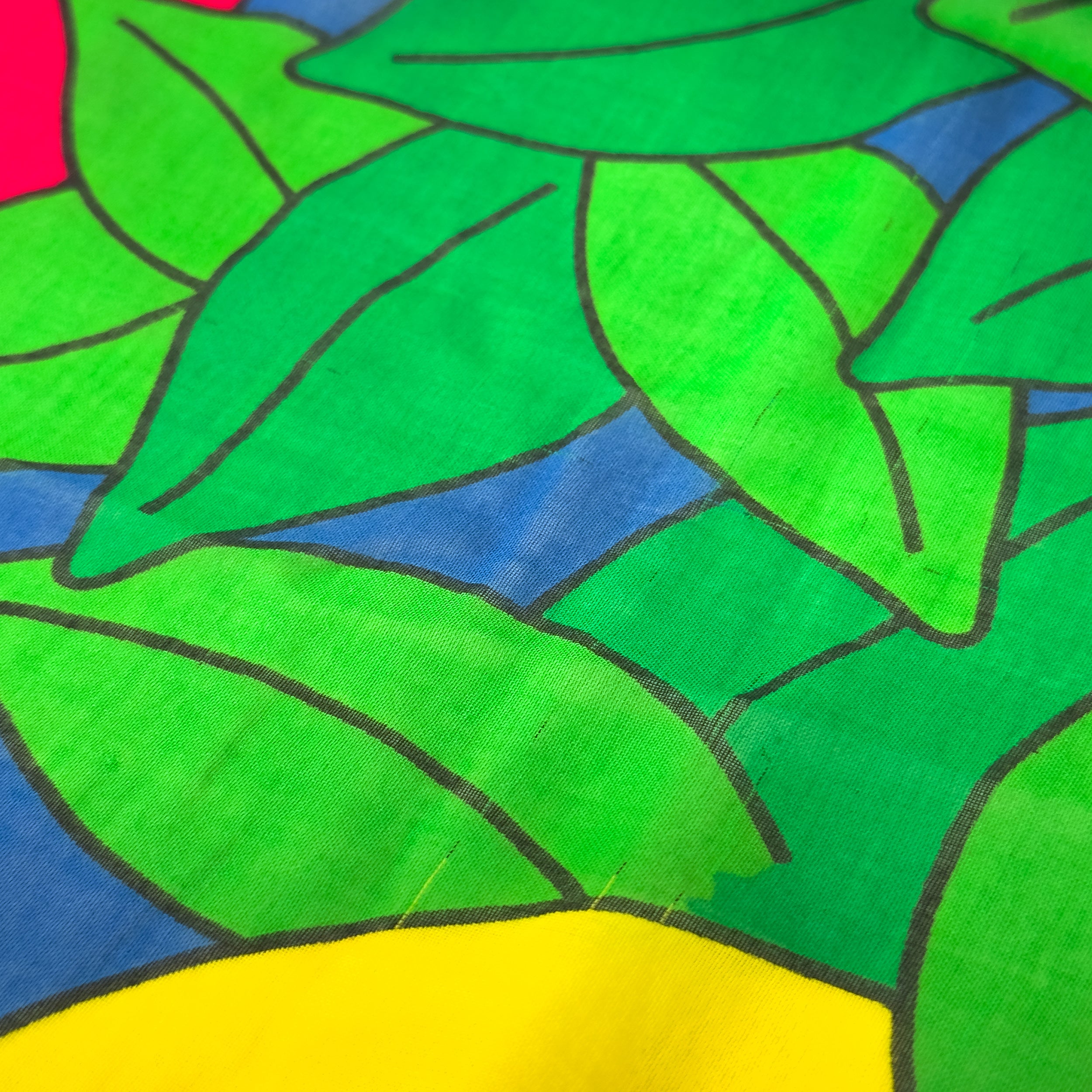 Paréo Lemon Yellow Green Blue Red