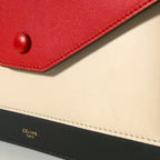 Envelope Tri-color Red Beige Black