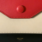Envelope Tri-color Red Beige Black