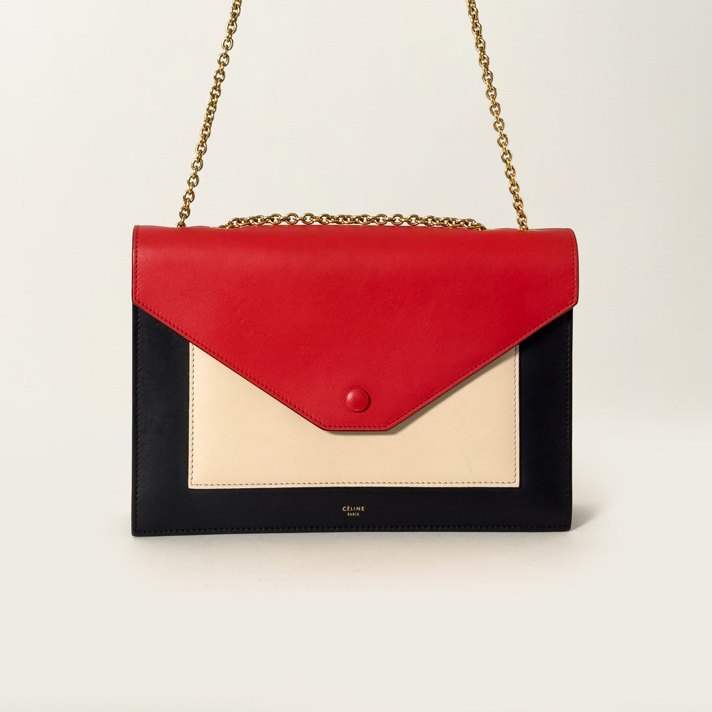 Envelope Tri-color Red Beige Black