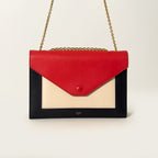 Envelope Tri-color Red Beige Black