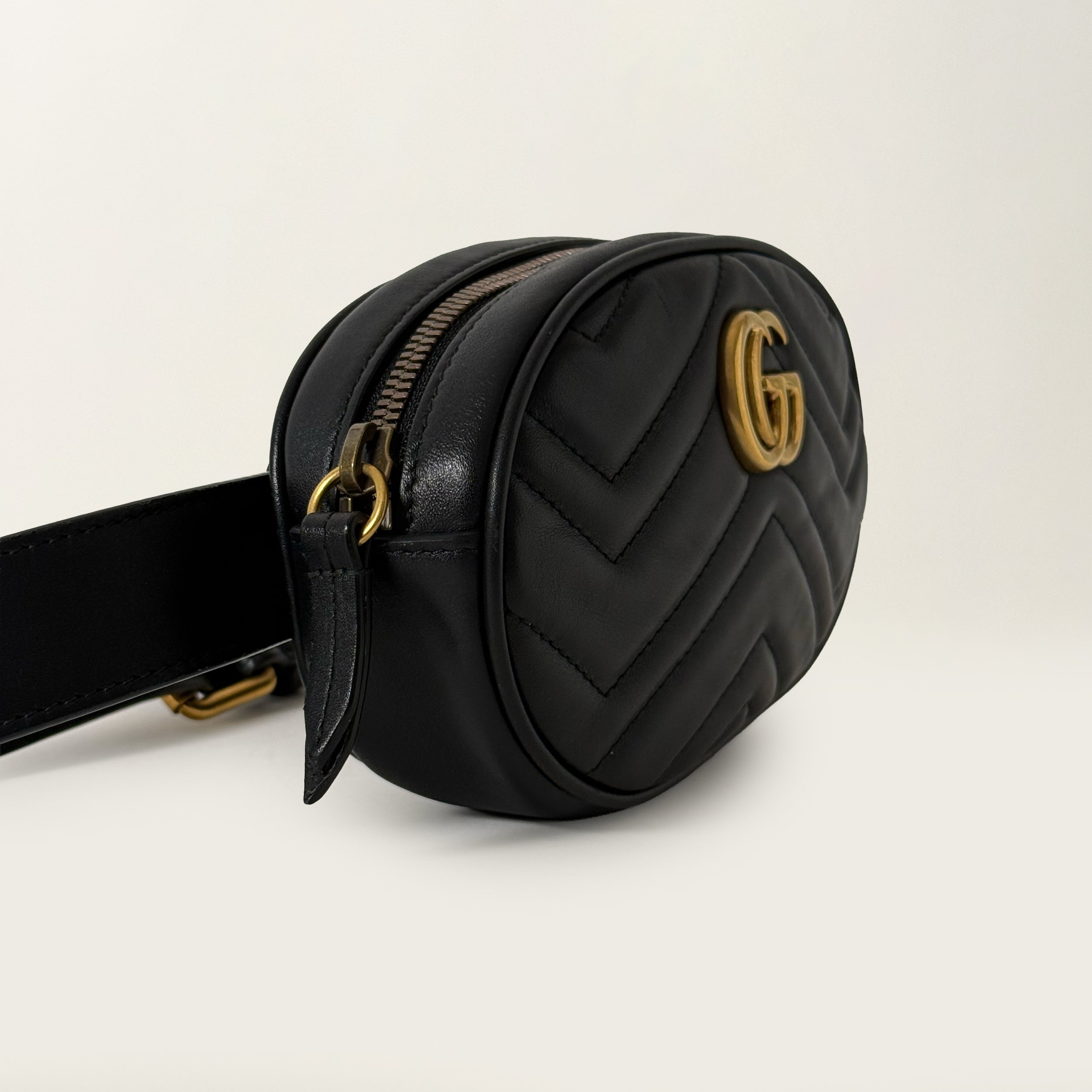 GG Marmont Belt Bag Black