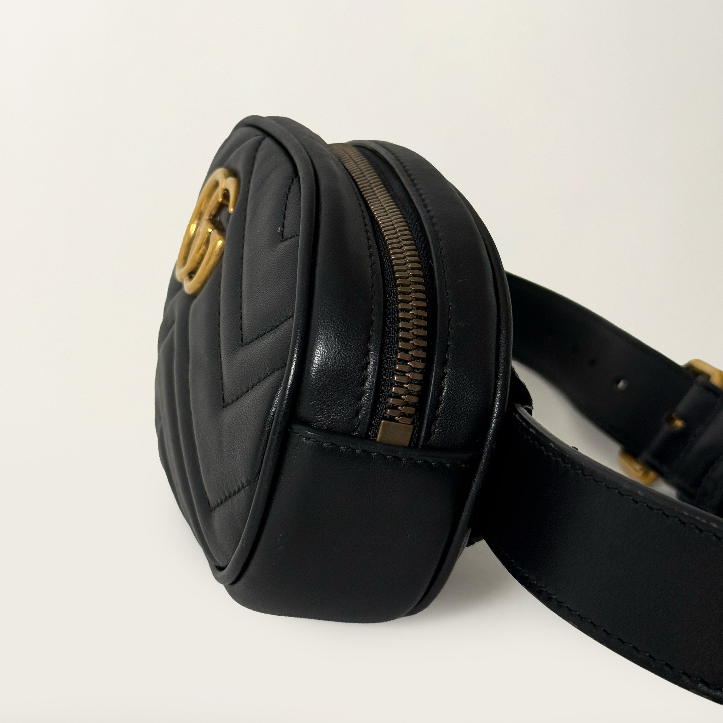 GG Marmont Belt Bag Black