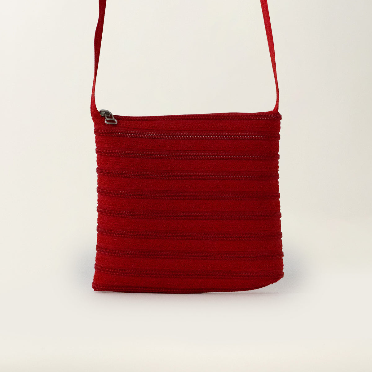 MM6 Zip Tape Bag Red