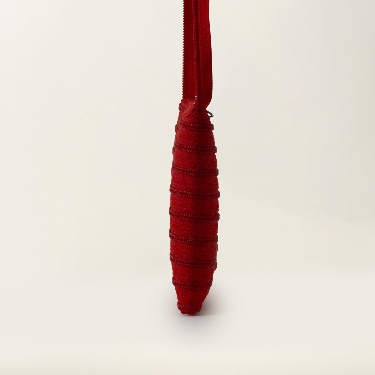 MM6 Zip Tape Bag Red