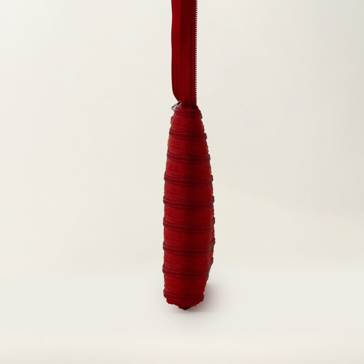MM6 Zip Tape Bag Red