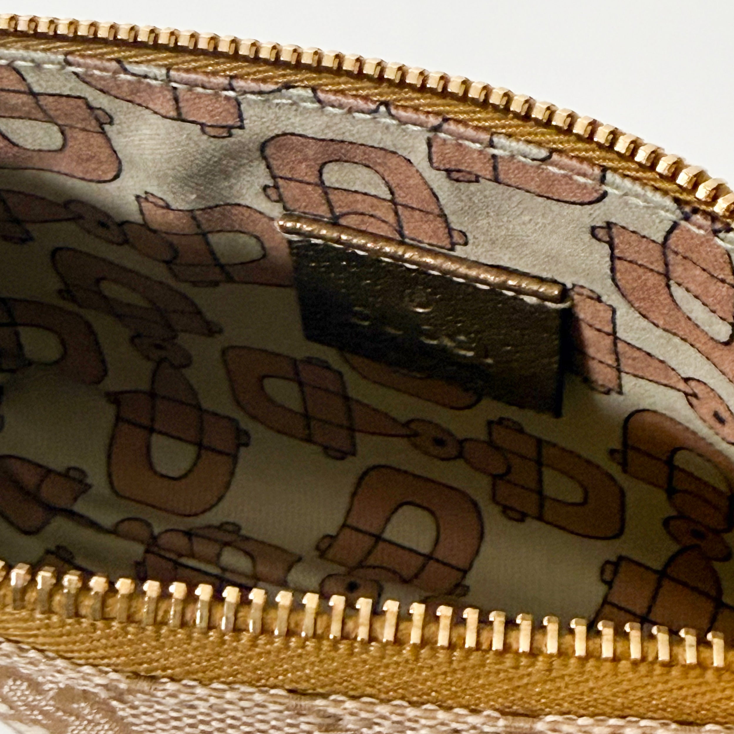 GG Monogram Clutch Gold