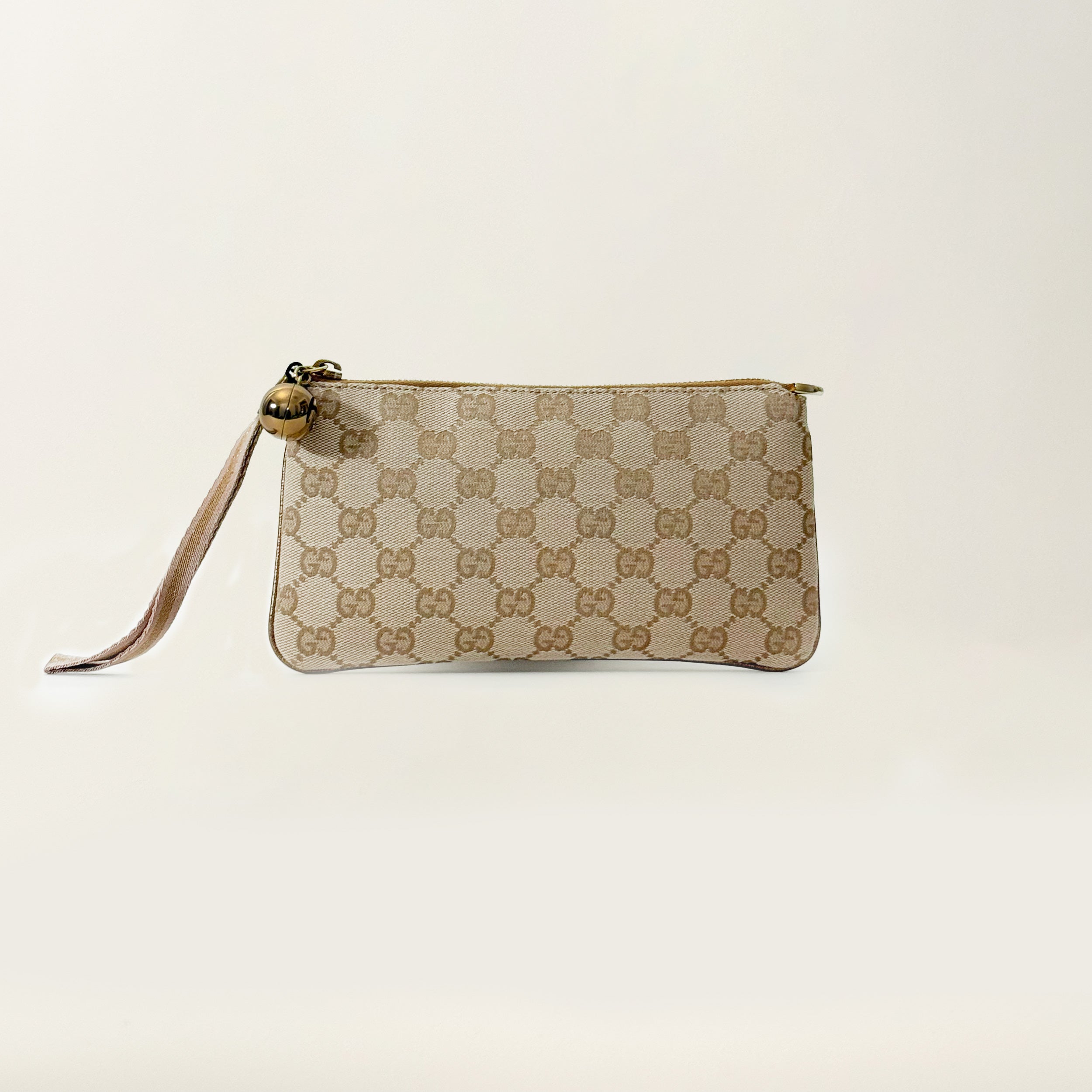 GG Monogram Clutch Gold
