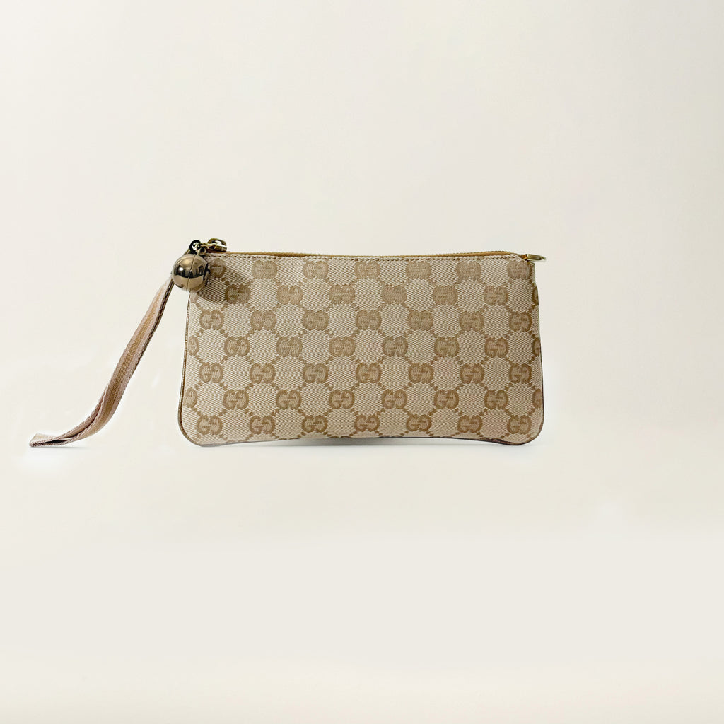 GG Monogram Clutch Gold