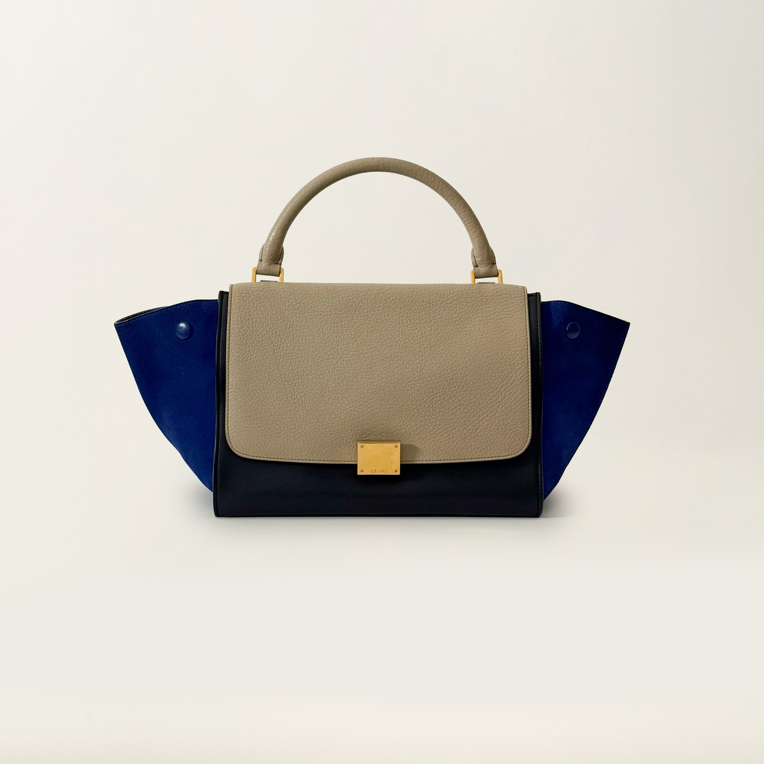 Trapèze Tricolor PM Black Taupe Blue