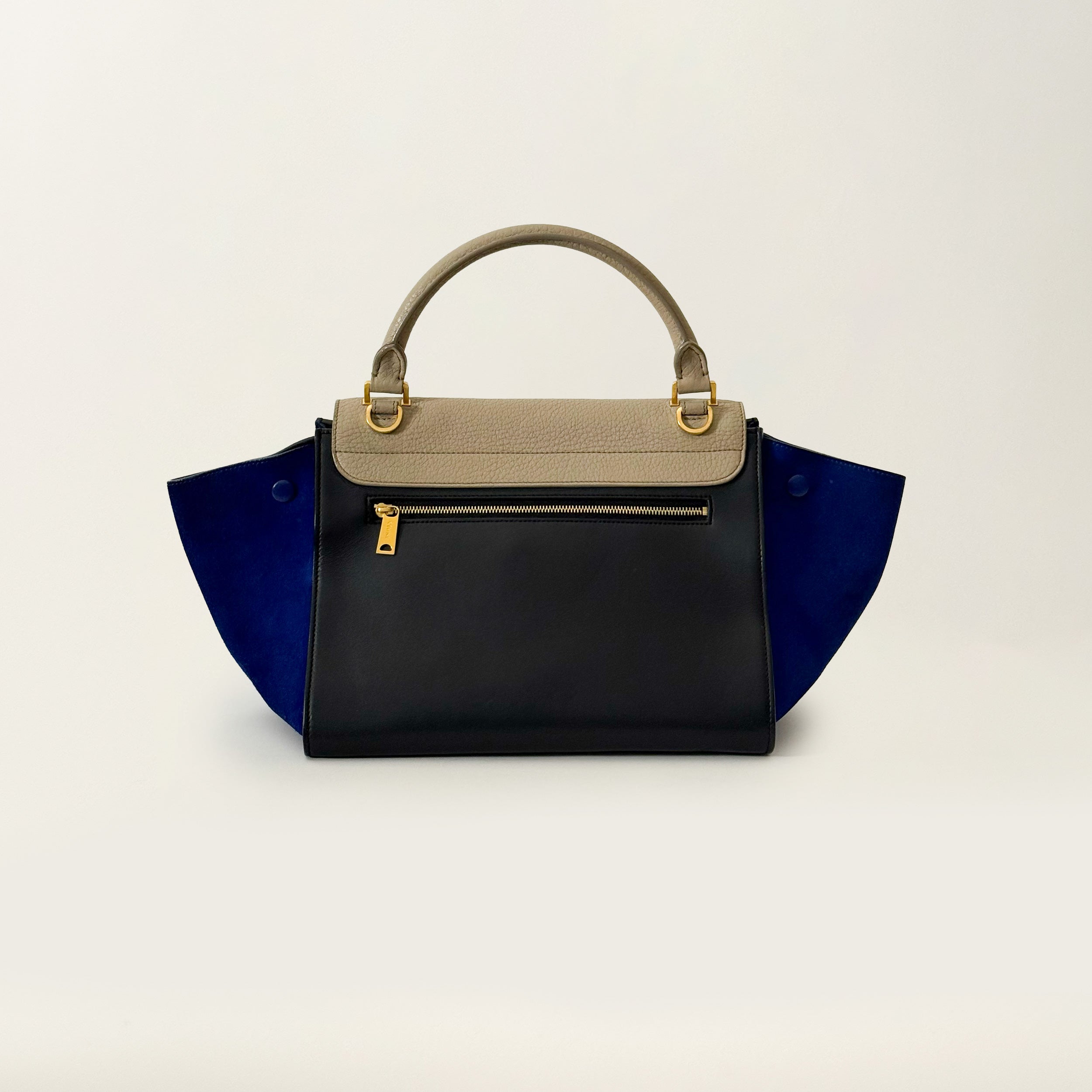 Trapèze Tricolor PM Black Taupe Blue