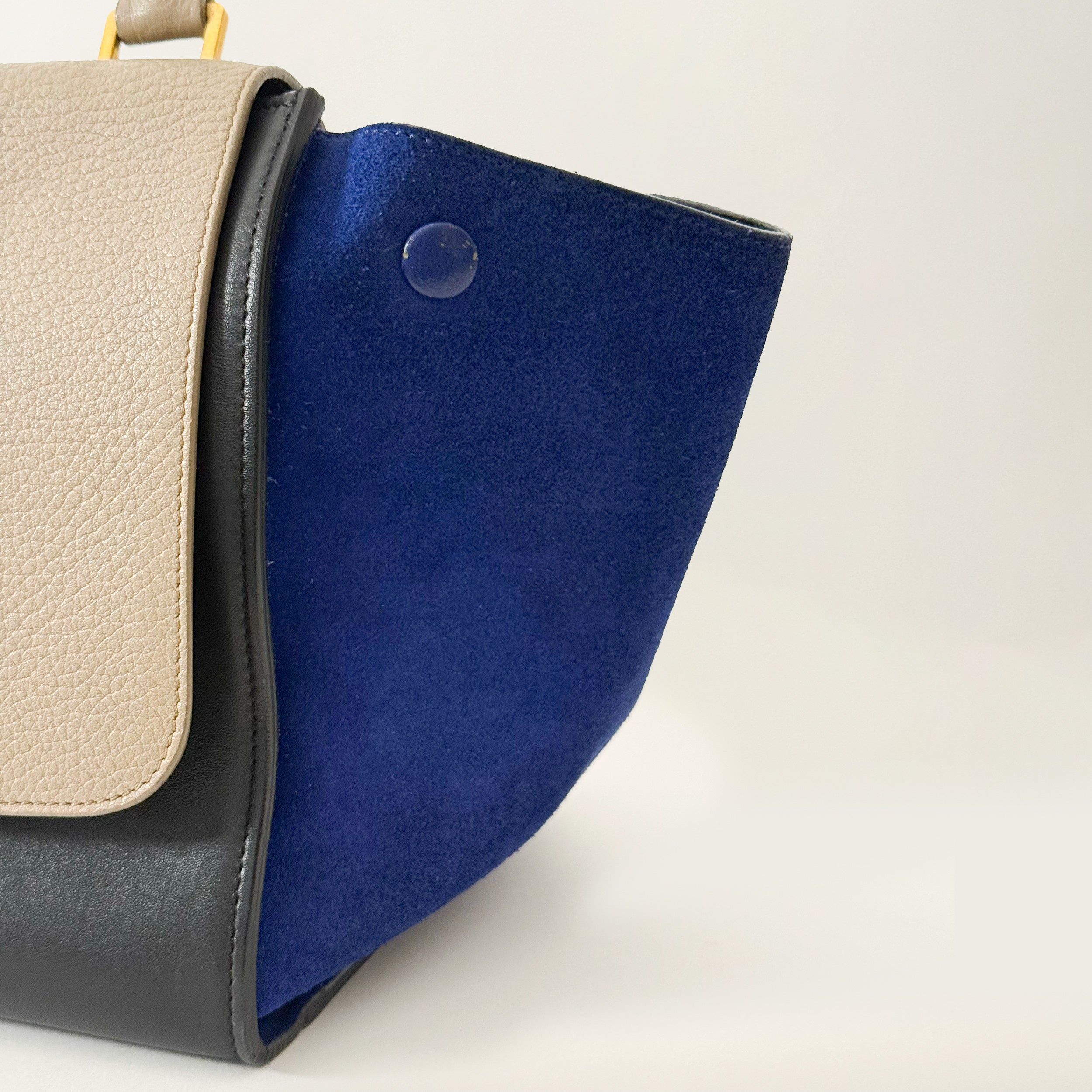 Trapèze Tricolor PM Black Taupe Blue