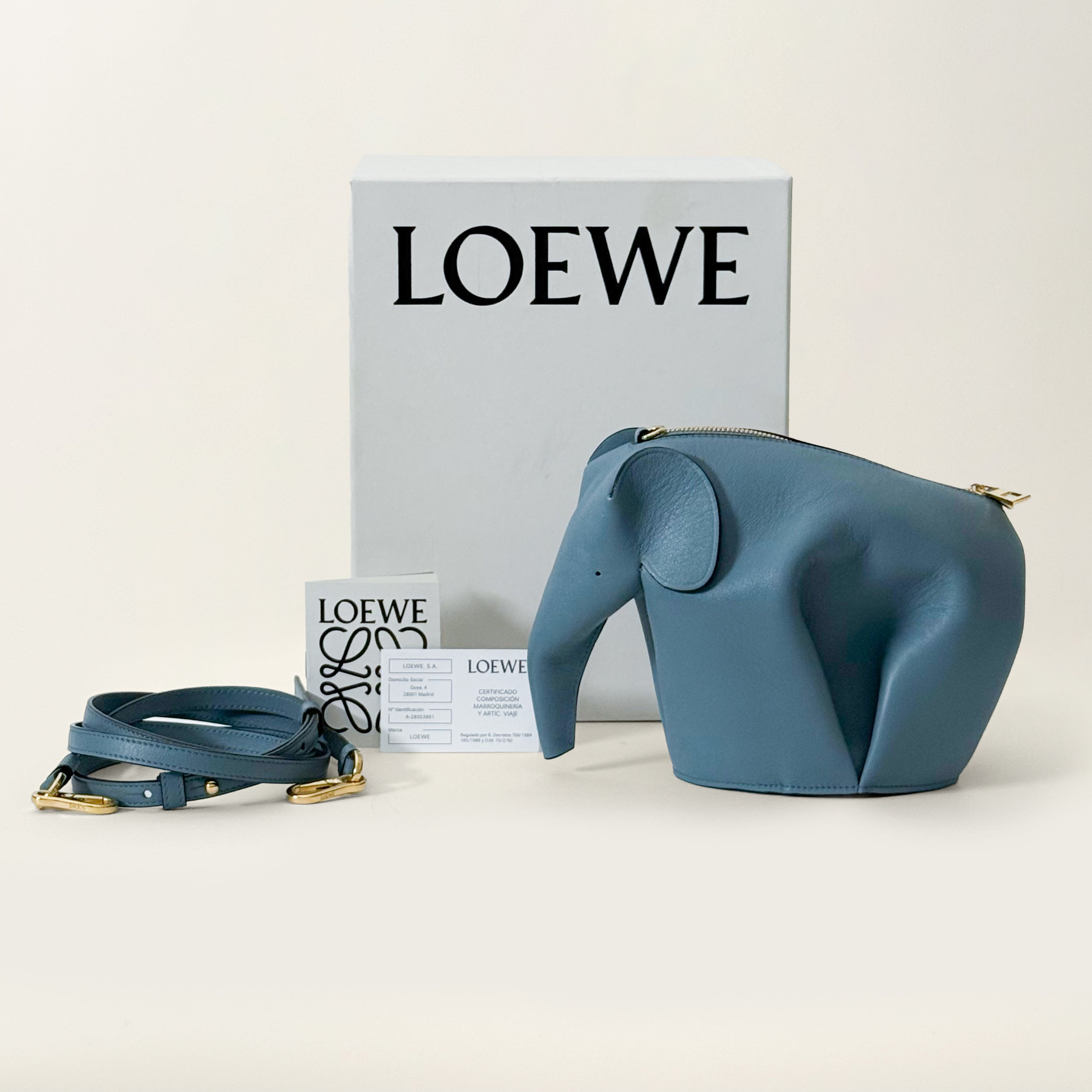Elephant bag Ice Blue-grey