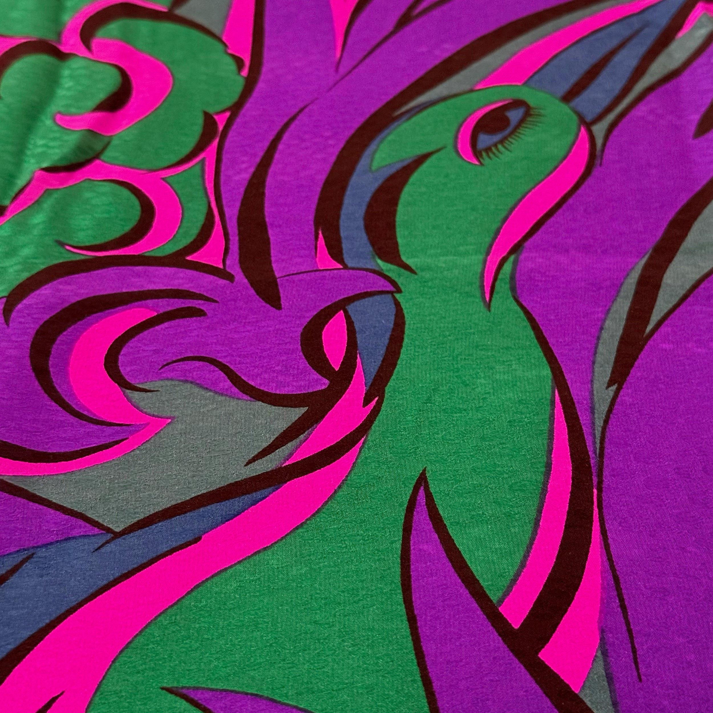 Silk scarf Fuchsia Violet